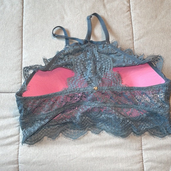 Victoria’s Secret Pink Lace Halter Bralette M - Picture 4 of 5